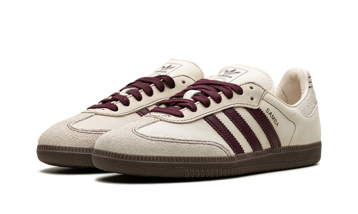 adidas Samba OG Sneakers in Cream & Burgundy