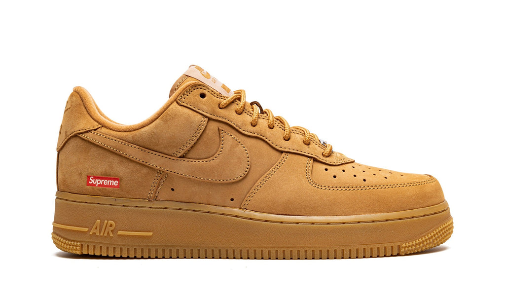 Nike Air Force 1 Low Sneakers with Supreme Logo – Wheat (Copy)