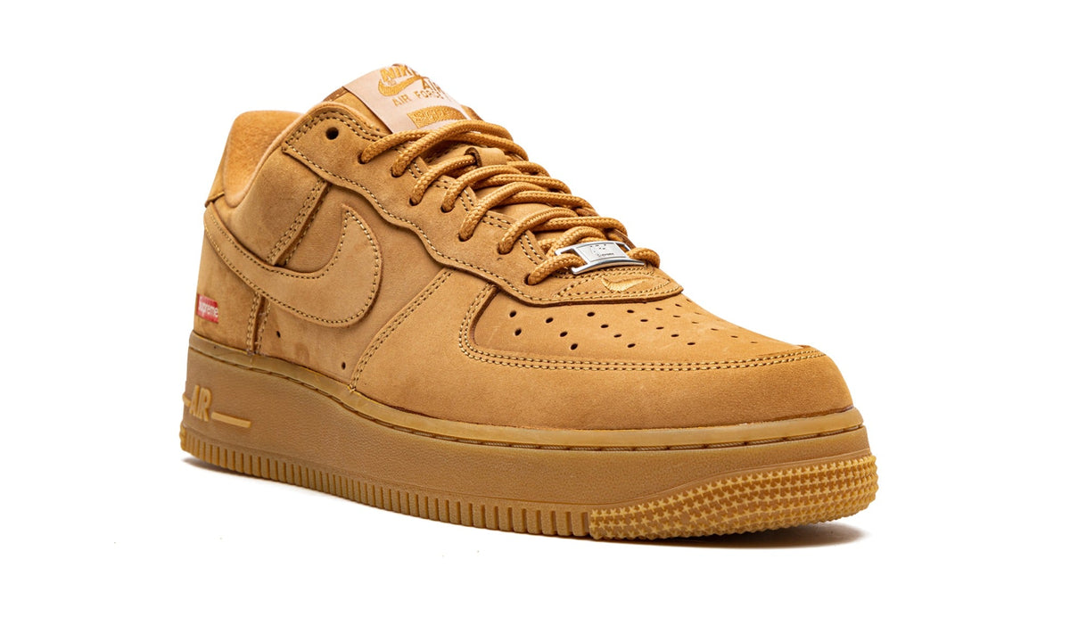 Nike Air Force 1 Low Sneakers with Supreme Logo – Wheat