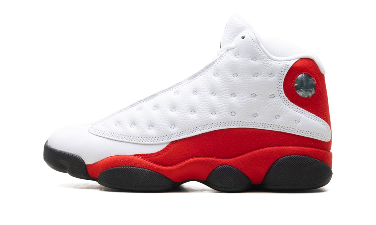 Air Jordan 13 Sneakers – White, Red & Black