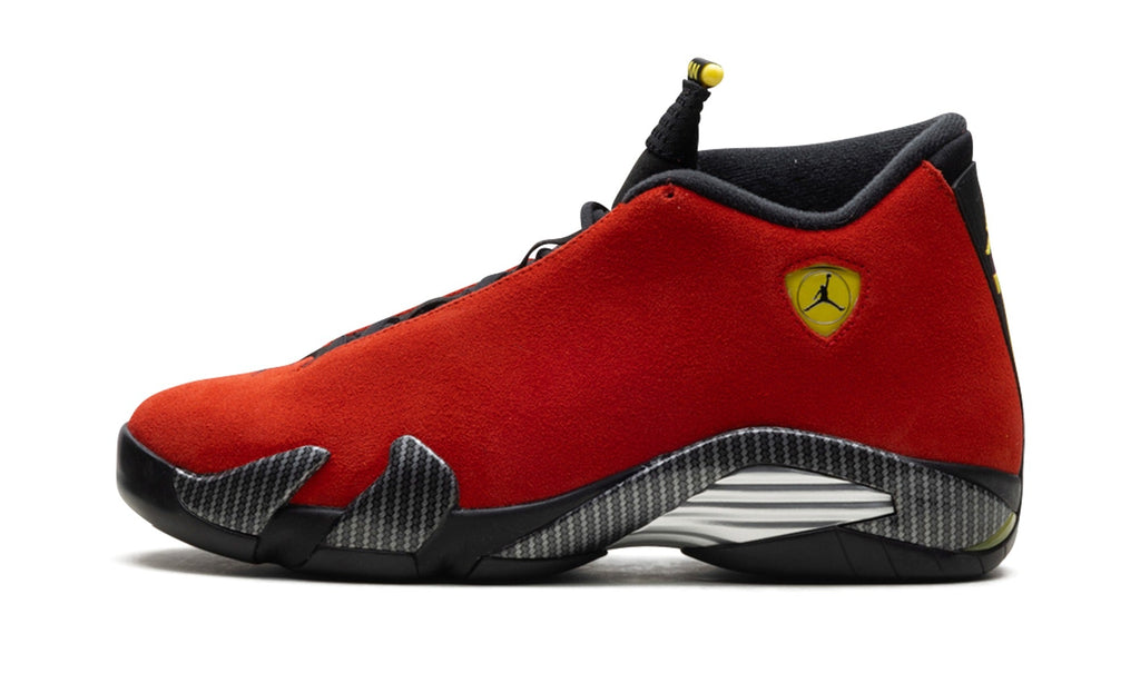 Air Jordan 14 Sneakers - Red, Black & Yellow