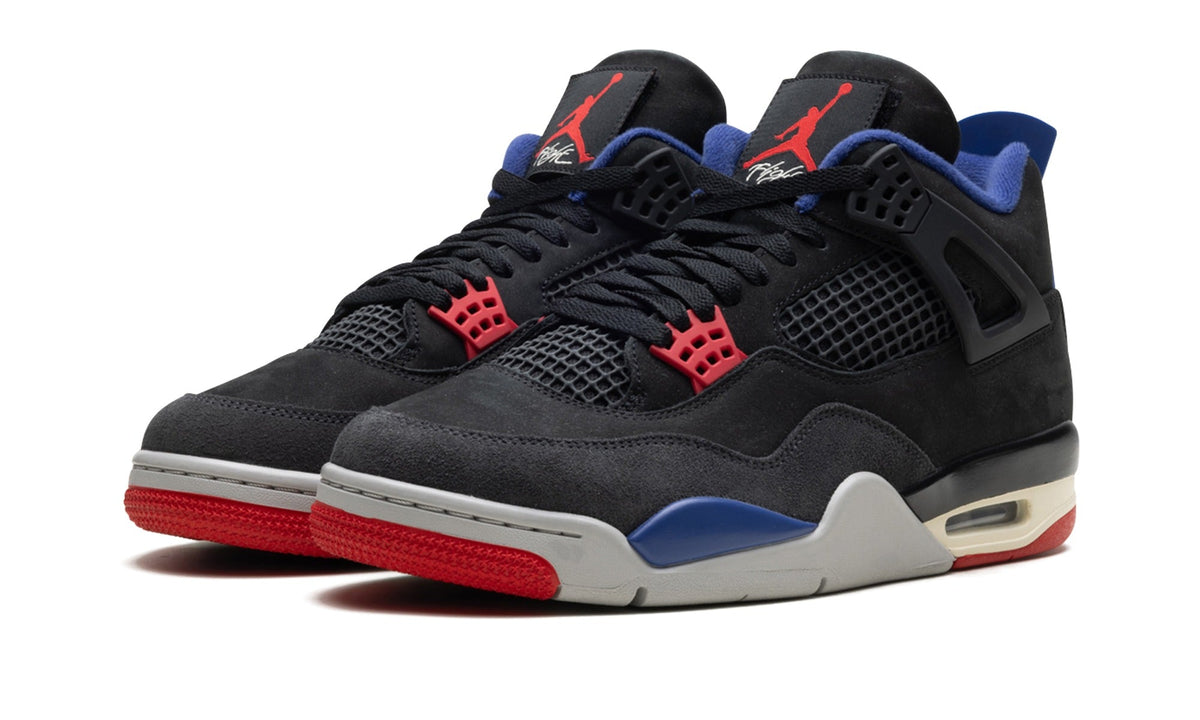 Air Jordan 4 Sneakers – Black, Blue & Red