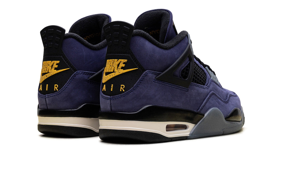 Air Jordan 4 Sneakers in Navy & White