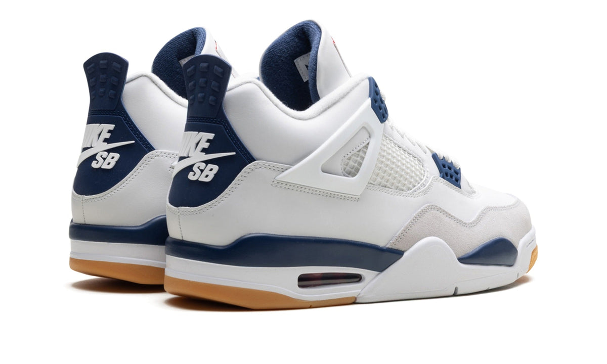 Nike SB x Air Jordan 4 Sneakers – White, Navy & Gum