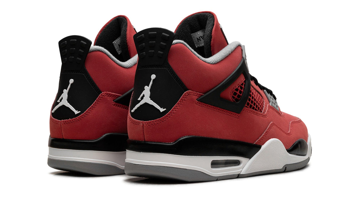 Air Jordan 4 Sneakers – Red, Black & Grey