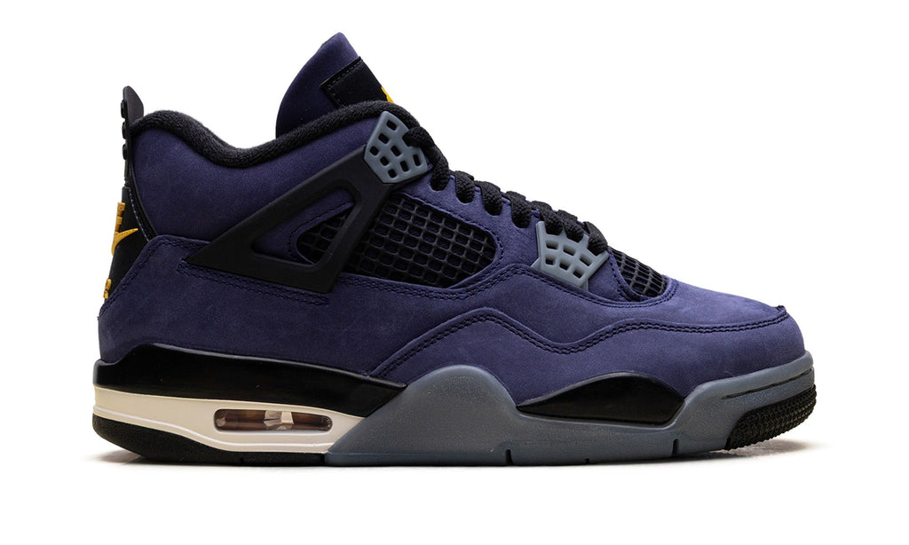Air Jordan 4 Sneakers in Navy & White