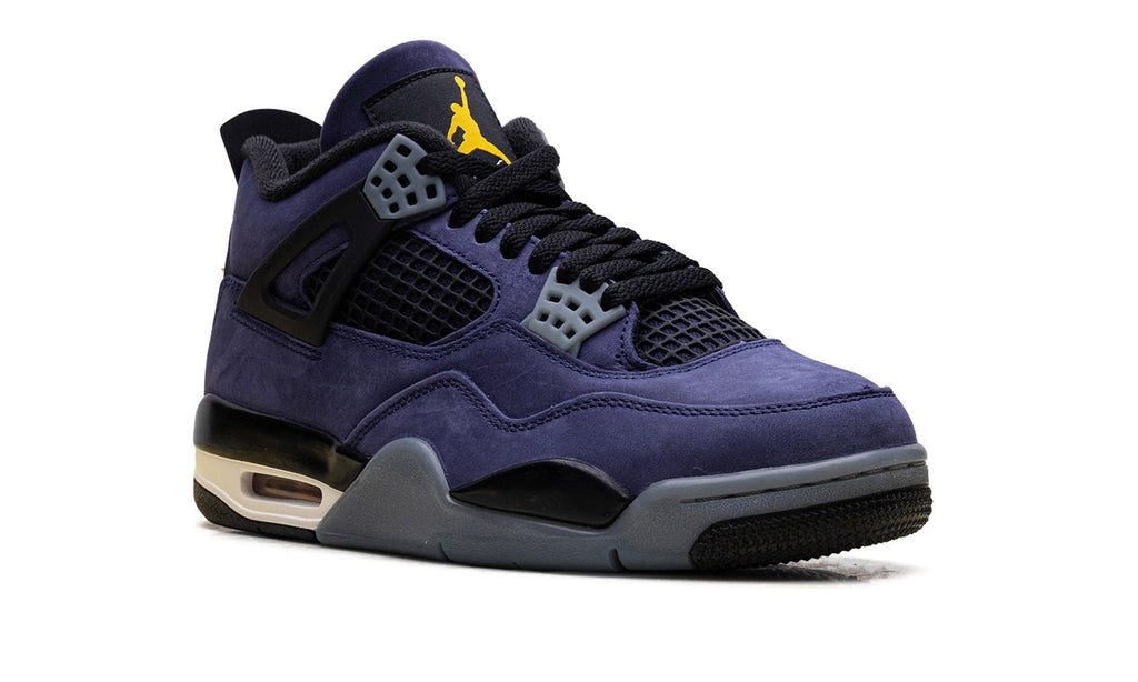 Air Jordan 4 Sneakers in Navy & White