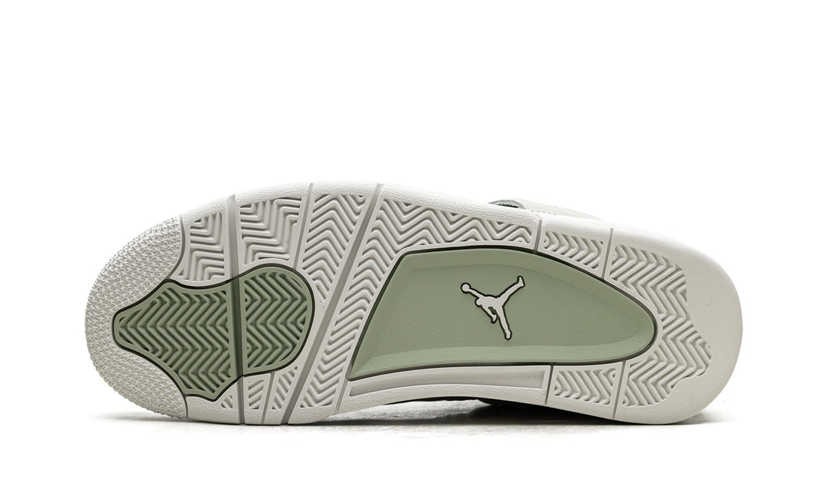 Jordan Mint Green Sneakers with Chrome Lace Wings