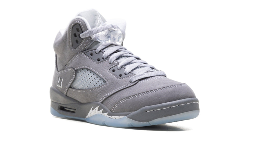 Air Jordan 5 High-Top Sneakers - Gray & Ice Blue
