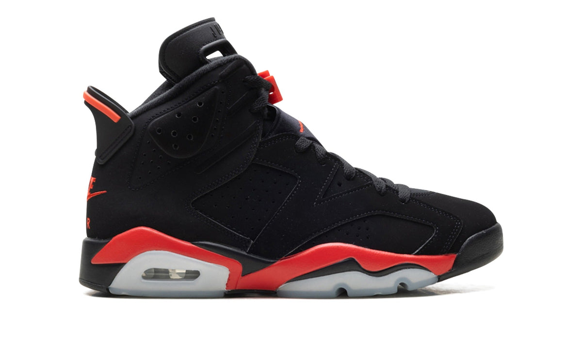 Air Jordan 6 Sneakers – Black & Infrared Red