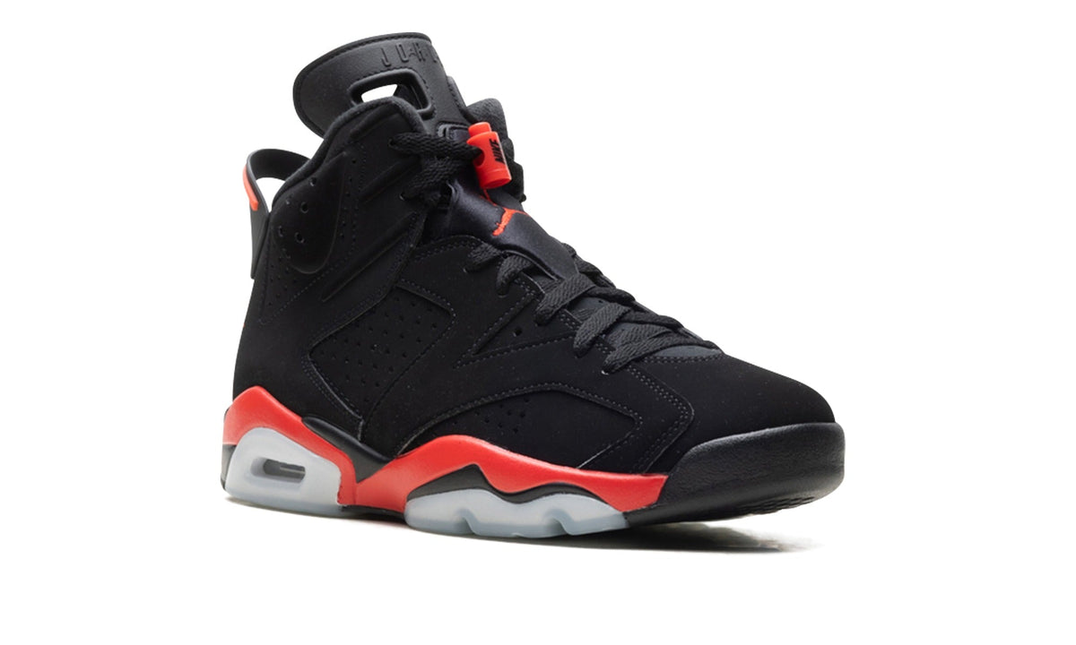 Air Jordan 6 Sneakers – Black & Infrared Red