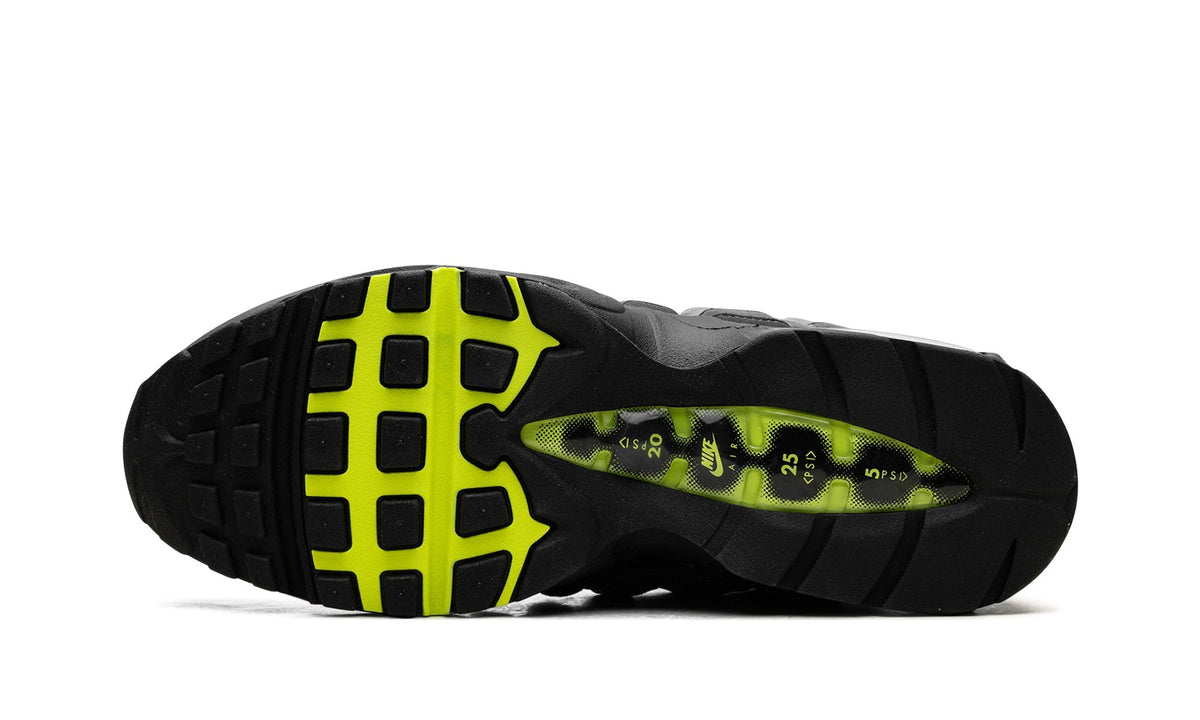 Nike Air Max 95 Sneakers – Gray, Black & Neon Yellow