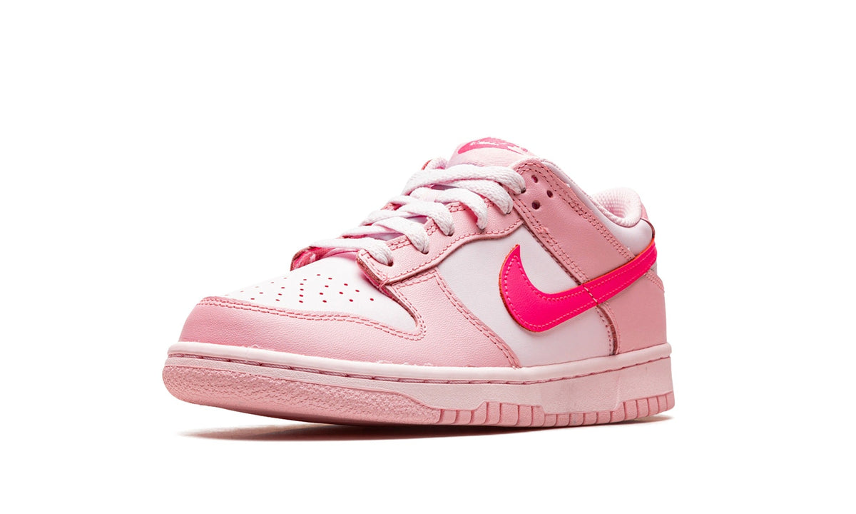 Nike Pink & White Low-Top Sneakers with Bright Pink Swoosh