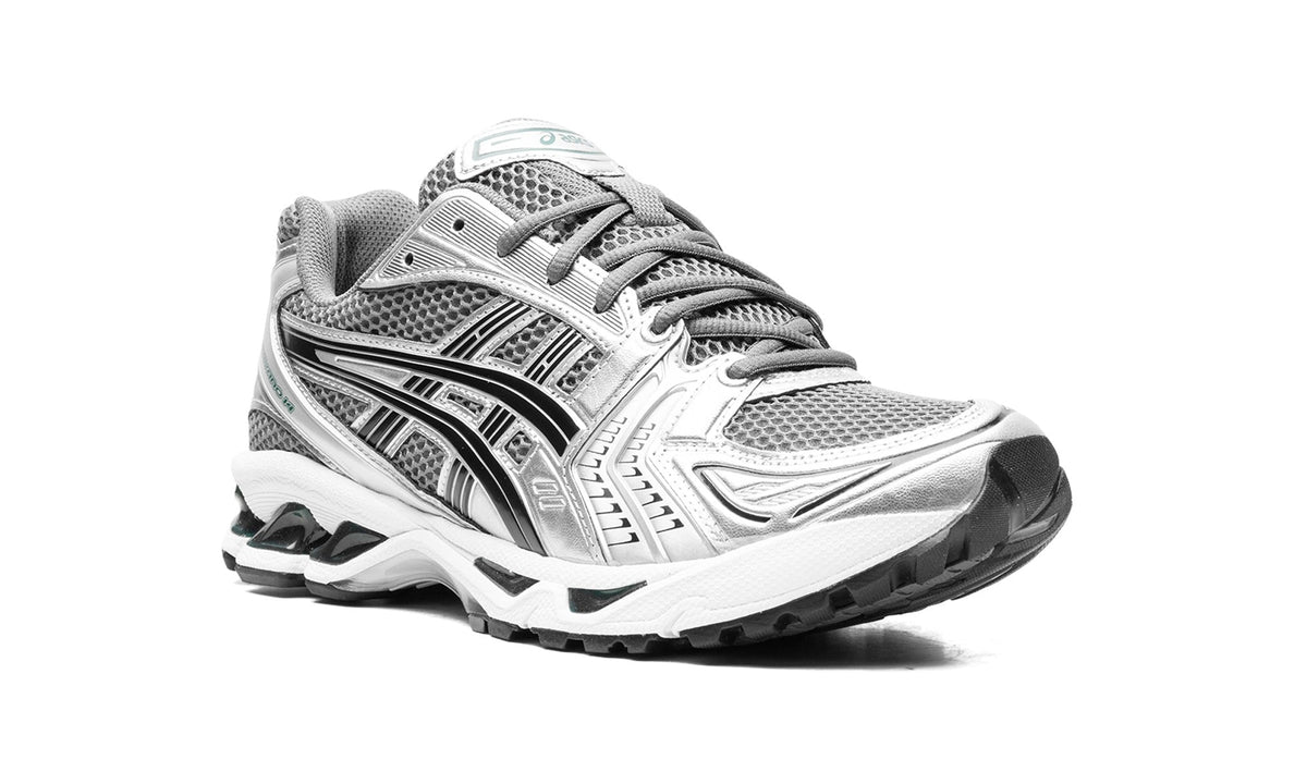 ASICS GEL-KAYANO 14 Sneakers – Metallic Silver, Gray & Black