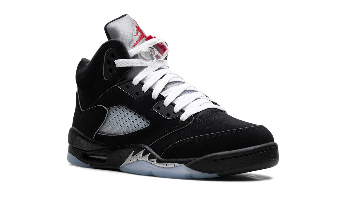 Air Jordan 5 Sneakers – Black, Silver & Ice Blue