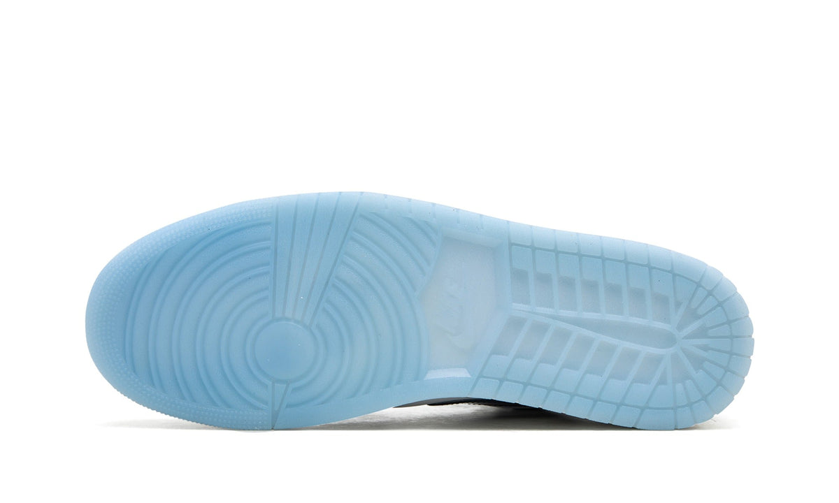 Air Jordan 1 Low Sneakers – White, Black & Ice Blue