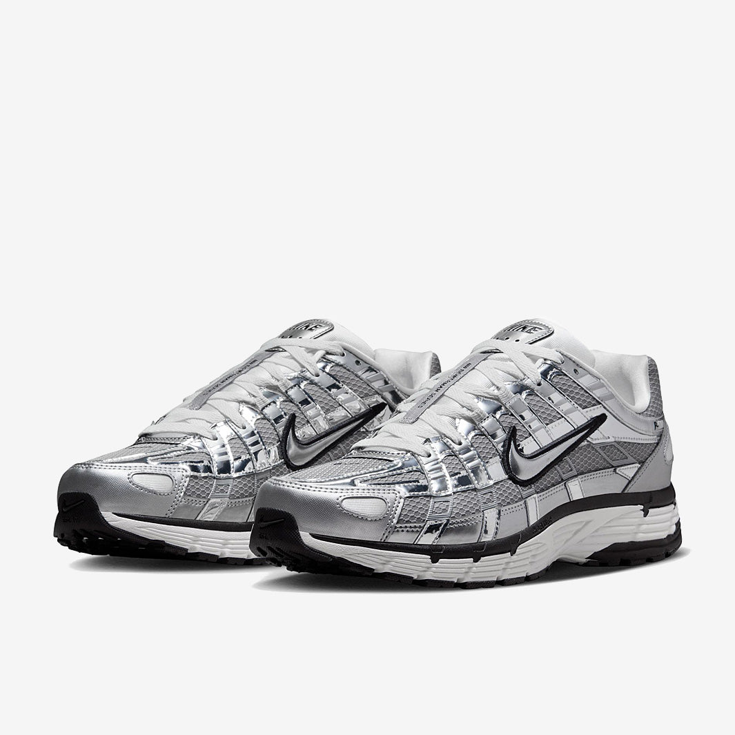Nike P-6000 Sneakers – Metallic Silver, Grey & Black