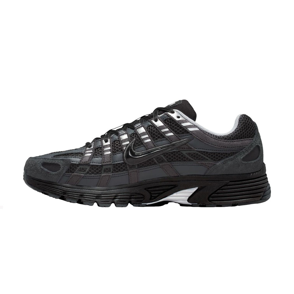 Nike P-6000 Sneakers – Charcoal Black with Silver Accents