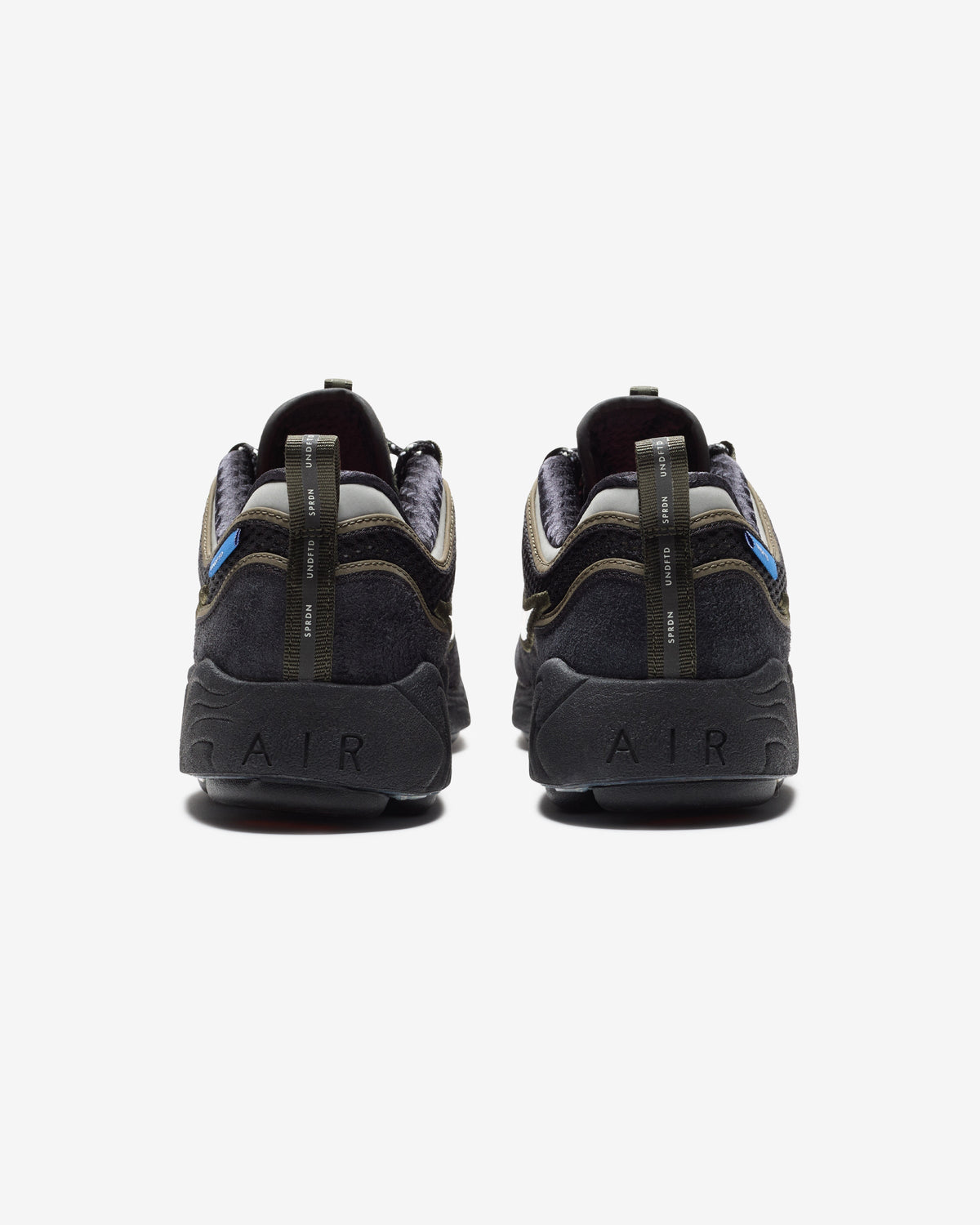 UNDEFEATED x Nike Air Zoom Spiridon Sneakers – Black & Olive