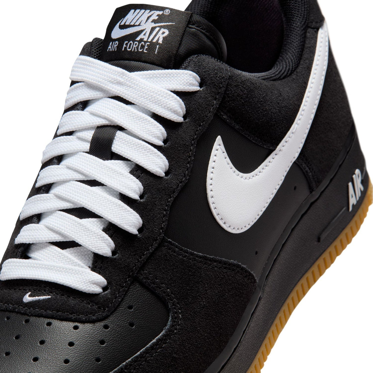Nike Air Force 1 Low Sneakers – Black, White & Gum