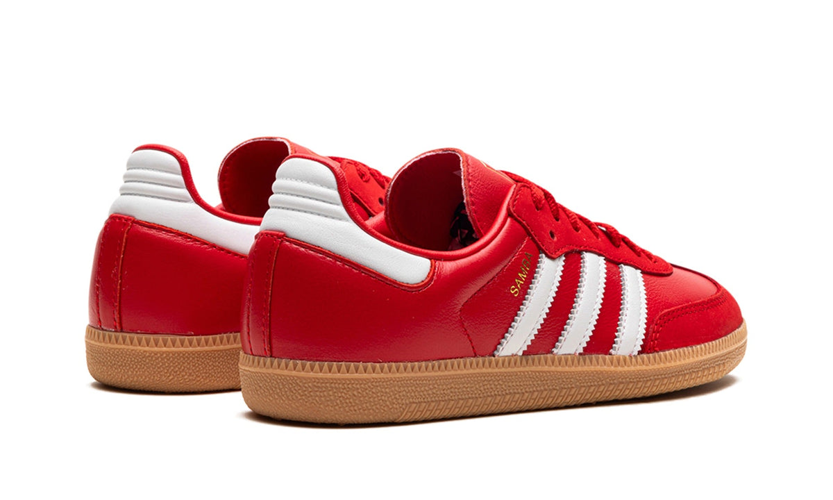 adidas Samba OG Sneakers in Red & Gum