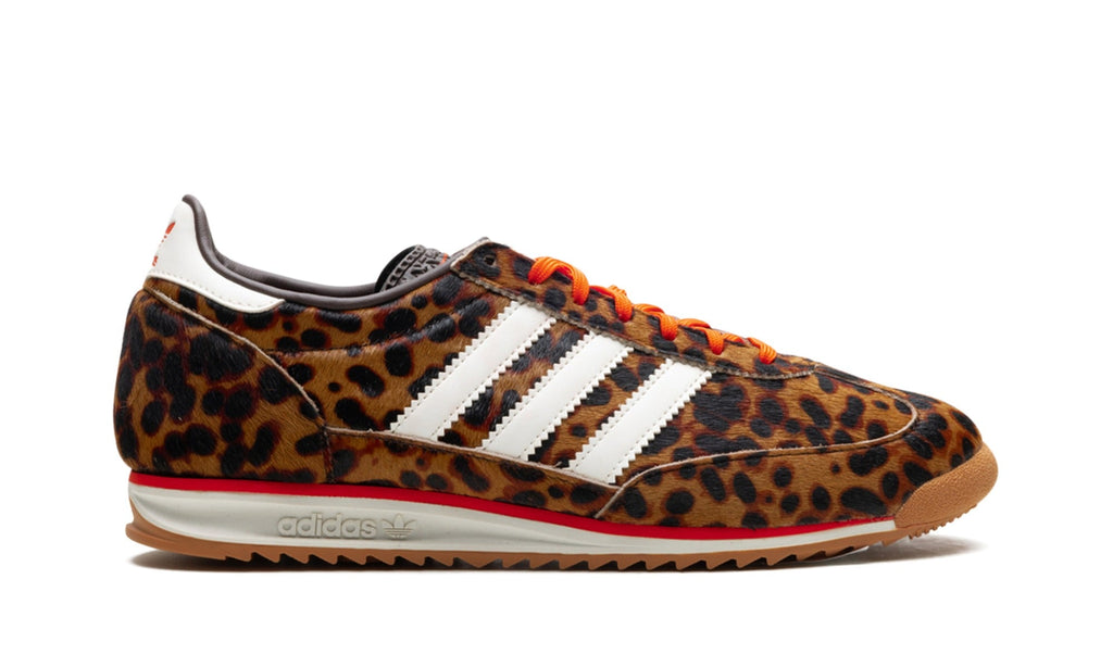 adidas SL 72 Sneakers – Leopard Print, White & Orange