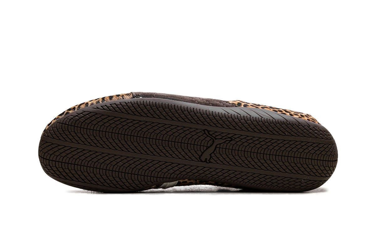 PUMA Leopard Print Ballet Flats - Chocolate Brown & Cream