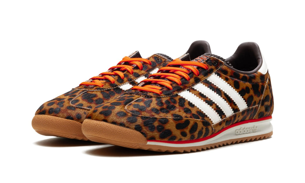 adidas SL 72 Sneakers – Leopard Print, White & Orange